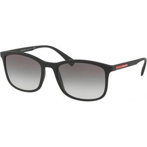 Stijlvolle zonnebril voor heren - Prada Linea Rossa PR 01ts Dg00A7 , Black , Heren , Maat: 56 MM