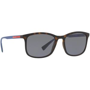 Prada Linea Rossa PS01TS Herren-Sonnenbrille Vollrand Eckig Kunststoff-Gestell, grau