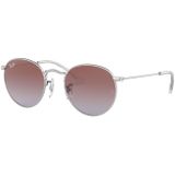 Ray-Ban Junior Round Rj9547S 212/I8 44 - rond zonnebrillen, kinderen, zilver