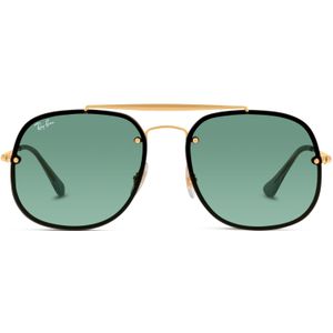 Ray-Ban Blaze algemene zonnebril in goud groen RB3583N 905071 58