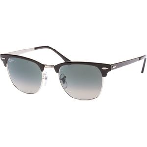 Ray-Ban Clubmaster Metal Silver-coloured Top Black Zonnebril  - Zwart