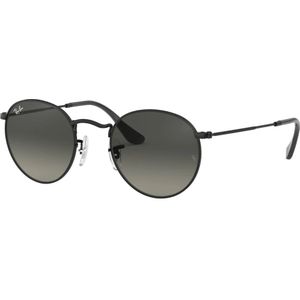 Ray-Ban Zonnebril Ronde Platte Lenzen 3447n 002/71 Zwart Grijs Verloop 50mm