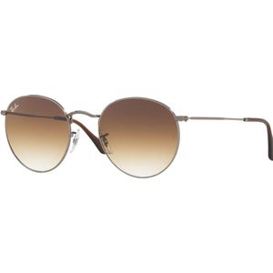 Ray-Ban, Accessoires, Heren, Bruin, 53 MM, Elevate Your Style with Round Metal Zonnebrillen RB 3447N