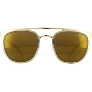 Emporio Armani EA2069 30137D licht goud bruin spiegel bronzen zonnebril
