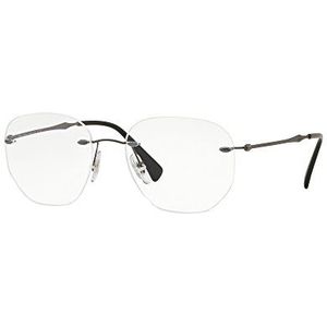 Ray-Ban dames 0RX8754 brilmontuur, meerkleurig (mat dark gunmetal), 52