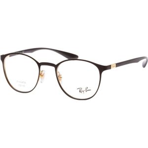 Ray-Ban Uniseks bril 0RX6355, zwart (Gold On Top Matte Black), 47, zwart (Gold On Top Matte Black).