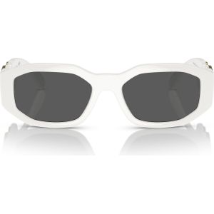 Versace Aviator zonnebril in wit en grijs , White , Dames , Maat: 53 MM