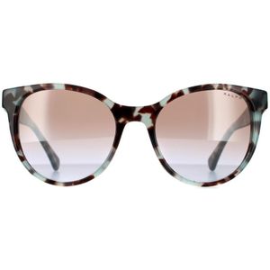 Ralph by Ralph Lauren Butterfly Dames Blauw Schildpad Violet Kleurverloop Zilver Spiegelzonnebril | Sunglasses