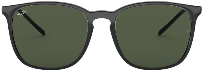 Ray-Ban RB 4387 Unisex-Sonnenbrille Vollrand Eckig Kunststoff-Gestell, schwarz