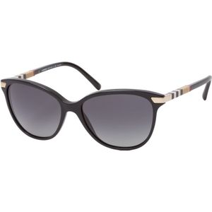 Burberry Zonnebril Be4216 3001T3 Zwart Grijze Verloop Gepolariseerd | Sunglasses