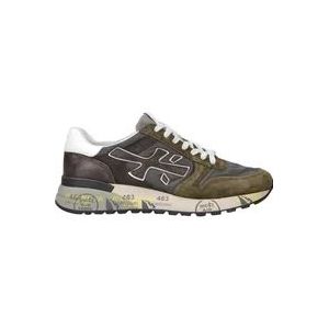 Premiata Groene Sneakers van Mix van Materialen met Kleurrijke Details , Green , Heren , Maat: 40 EU