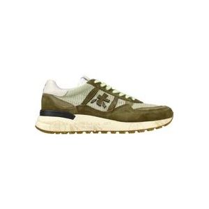 Premiata Landeck Suède en Mesh Sneakers , Green , Heren , Maat: 44 EU