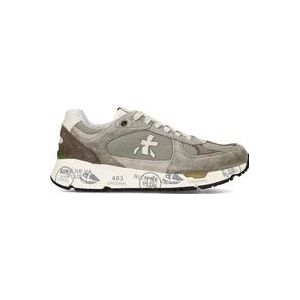 Premiata Suède Sneakers Contrastdetail , Beige , Heren , Maat: 44 EU