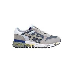 Premiata Stijlvolle Mick Canvas Nylon Sneakers in Grijze Contrasten , Gray , Heren , Maat: 43 EU