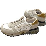 Premiata Mick Sneaker Wit/Geel , Multicolor , Heren , Maat: 42 EU