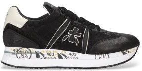 Premiata - CONNY - Trainers - Zwart - 3 tot 5 cm - Veters - Casual