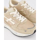 Premiata - Lauryn - Lage Sneaker - Beige - Suede en Mesh