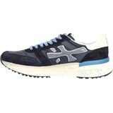 Premiata - Mick 7716 - Lage Sneaker - Blauw - Suede en Leer