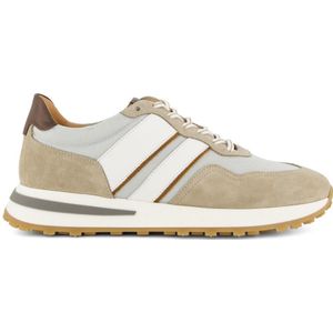 Lage sneaker Giorgio wit beige leer