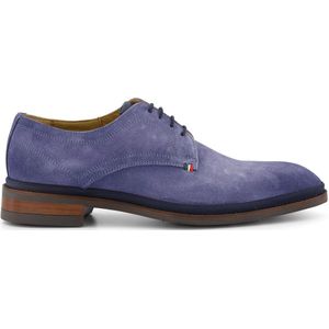 Giorgio nette schoenen blauw effen donkerblauwe details leer