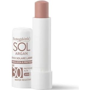 Bottega Verde - SOL Argan - lippenstift - verstevigt en beschermt - hoge bescherming SPF30 (5 ml) waterbestendig - nude