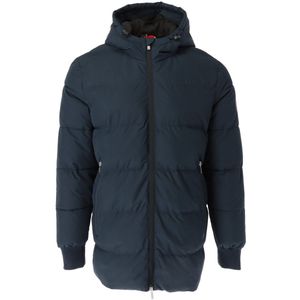 Hooded Puffer Jacket - Navy Blue - Winterjas