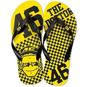 Valentino Rossi Collection Vr46 Classic teenslippers, uniseks, oker, 39/40 EU