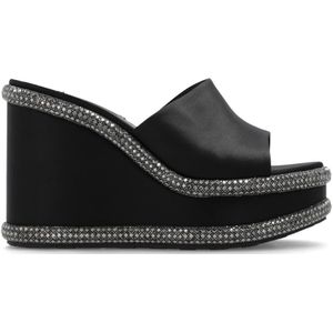 Casadei, Jasmine Stratosphere sleehakmuilen Zwart, Dames, Maat:37 1/2 EU