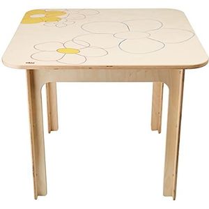 Dida - Tafel van hout voor kinderen – bloemendecoratie – tafels en stoelen, meubels voor kinderen voor het inrichten van de slaapkamer