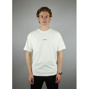 Stone Island, Heren, Tops, Wit, Maat: S