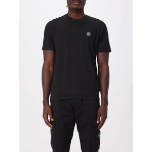 Stone Island, Heren, Tops, Zwart, Maat: 2XL Katoen,