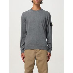 Stone Island, Heren, Truien, Grijs, Maat: M Wol,