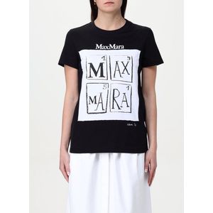 Max Mara, Dames, Tops, Zwart, Maat: XS Katoen,