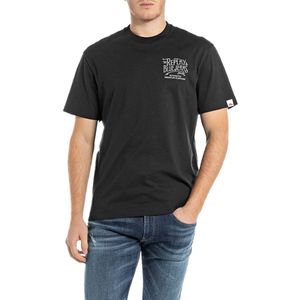 REPLAY - T-shirt - Zwart - Jersey Basique 30/1