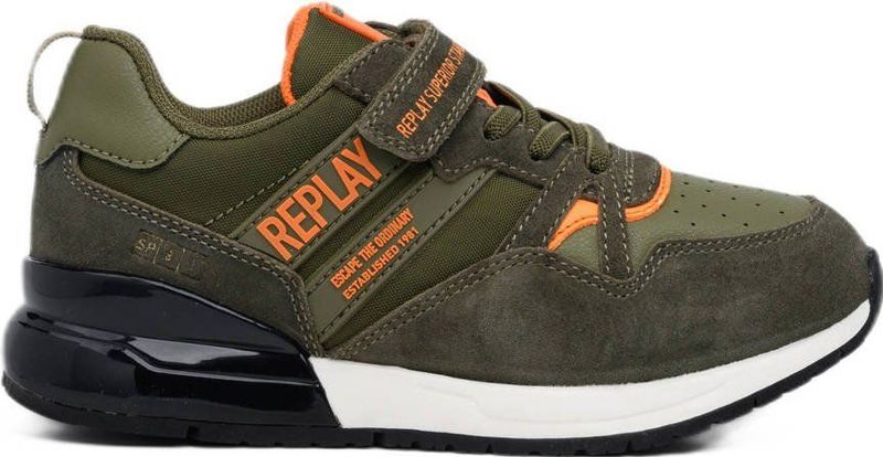 REPLAY - Shoot JR 13 - Sneaker - Leren en Textiel - Platte Zool