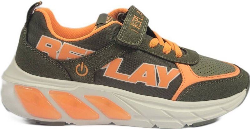 REPLAY - Cosmo Lights Boy 1 - Sneaker - Imitatieleer