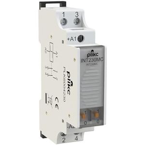 Modulair puls elektromechanische schakelaar relais 230Vac 10A (Bipolair - INT230MC)