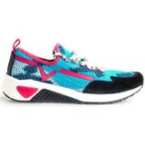 Diesel - Veelkleurige Sequin Sneakers - Blauw - Dames