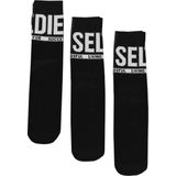 Diesel - Ray - Sokken - Zwart - Katoenmix - Set van 3 Paar