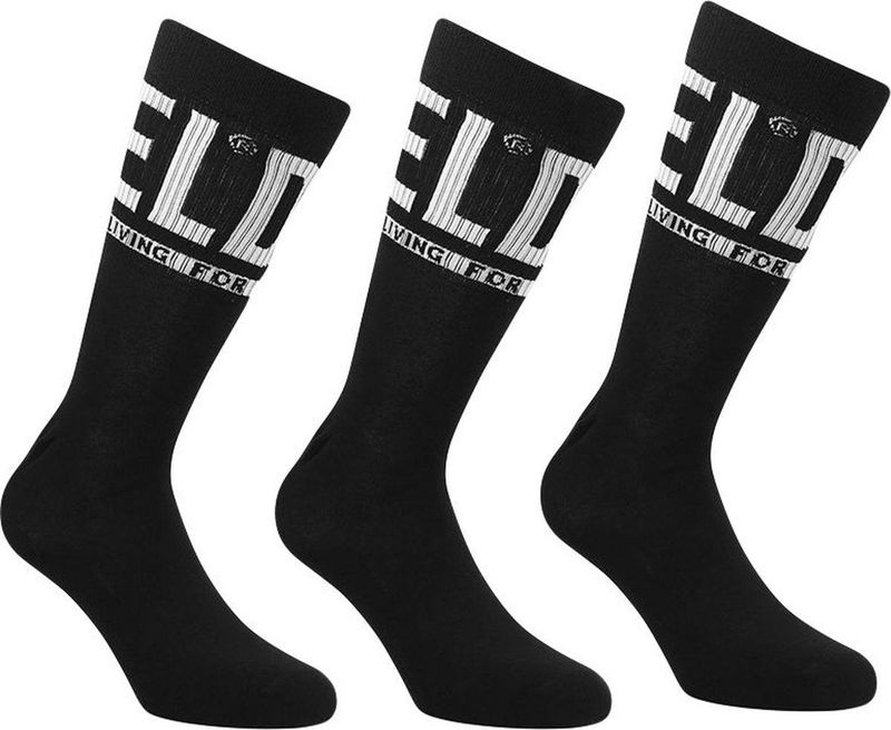 Diesel - Ray - Sokken - Zwart - Katoenmix - Set van 3 Paar