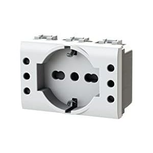 4Box inbouwstopcontact P503 compatibel met Bticino® LivingLight™ antraciet