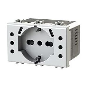 4Box USB inbouwcontactdoos P503 compatibel met Bticino® Matix™, wit