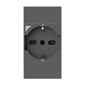 4box - P40 Smart - Stopcontact - Zwart - Compatibel met Bticino® LivingNow™