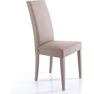 Oresteluchetta Set 2 stoelen Midland Tortora, fluweel, afmetingen cm, H.100 L.46 P.45, 2 stuks