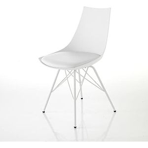 Oresteluchetta Set van 2 stoelen DIDI White Stoel, Polypropyleen, Wit, H 81 x L 47 x D 53, 2 stuks