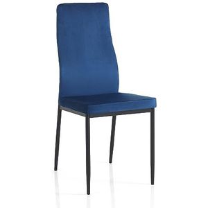 Oresteluchetta stoel, roestvrij staal, blauw