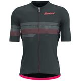 Santini Idea Korte Mouw Wielertrui Grijs S Man