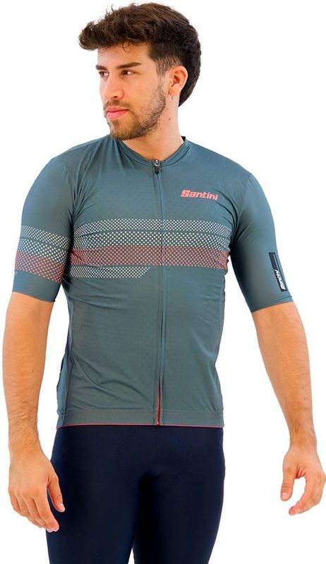 Santini Idea Korte Mouw Wielertrui Grijs S Man