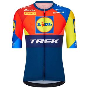 Santini - Replica Lidl-trek 2025 - Korte Mouw Wielertrui - Veelkleurig - M