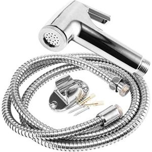 Toilet Shattaf Adapter Spray Handheld Bidet Shower Head Wall Mounted Hose Kit Home Office Use Easy